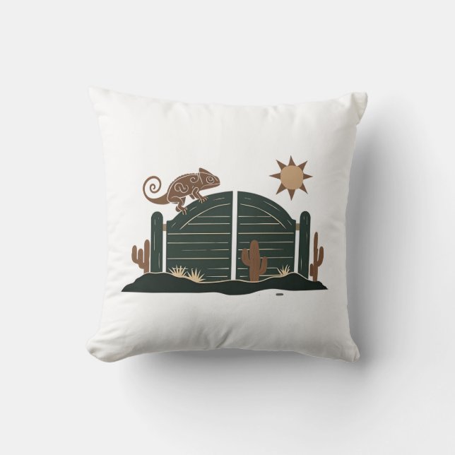 Saloon Doors Chameleon Kudde (Framsida)