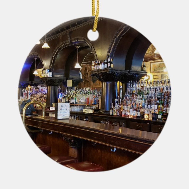 Saloon nr 10 i Deadwood, South Dakota Julgransprydnad Keramik (Framsidan)