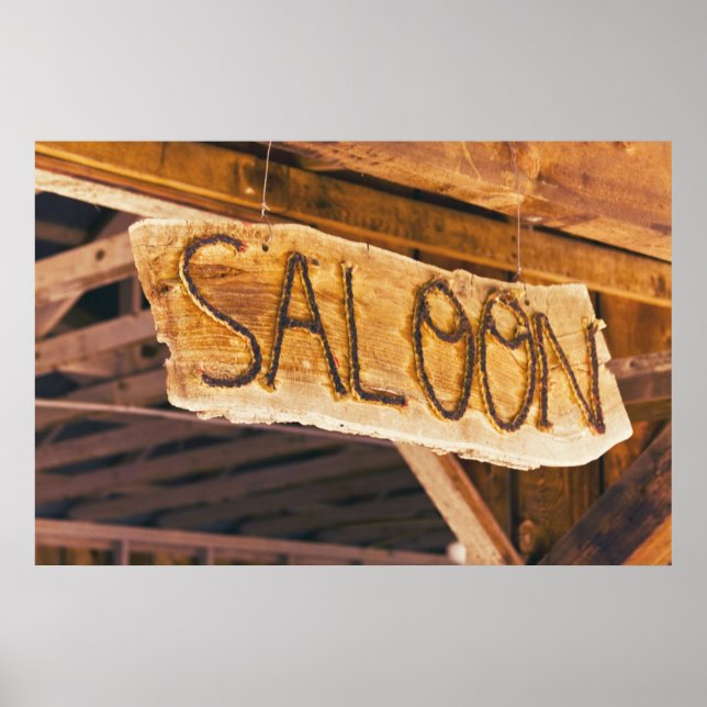 Saloon "poster" poster (Framsidan)