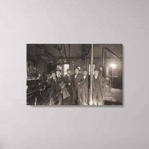 Saloon Pub Insida Manar Man Cave 1890's Photo pub Canvastryck