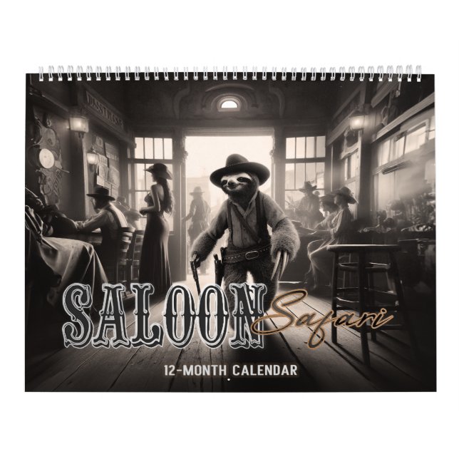 Saloon Safari Calendar Kalender (Omslag)