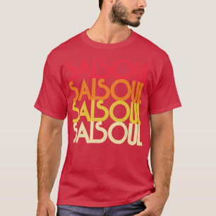 Salown Retro Music Fläkt Design T Shirt