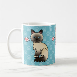 Sälpunkt Birman / Ragdoll Katt Kärlek Kaffemugg