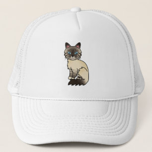 Sälpunkt Tabby Birman / Ragdoll Katt Truckerkeps
