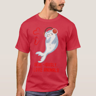 Sälpunsjäl Seälious jag älskar djur söta roliga dj T Shirt