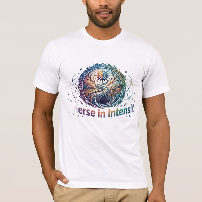 Säls dig i intensitet – T-shirt med djärv energigr (Framsida)