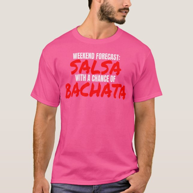Salsa Bachata Dance Helg Prorecast Bachata Salsa T Shirt (Framsida)