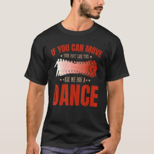 Salsa Bachata Kizomba flyttar din fot till en lati T Shirt