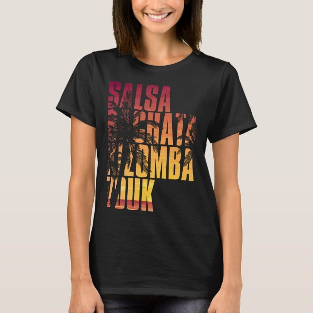 Salsa bachata kizomba zouk t shirt (Framsida)