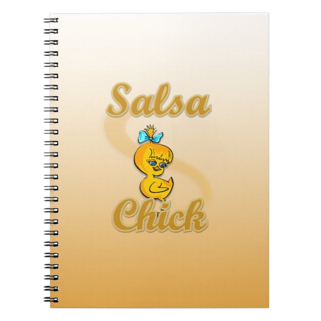 Salsa Chick Anteckningsbok Med Spiral (Framsidan)