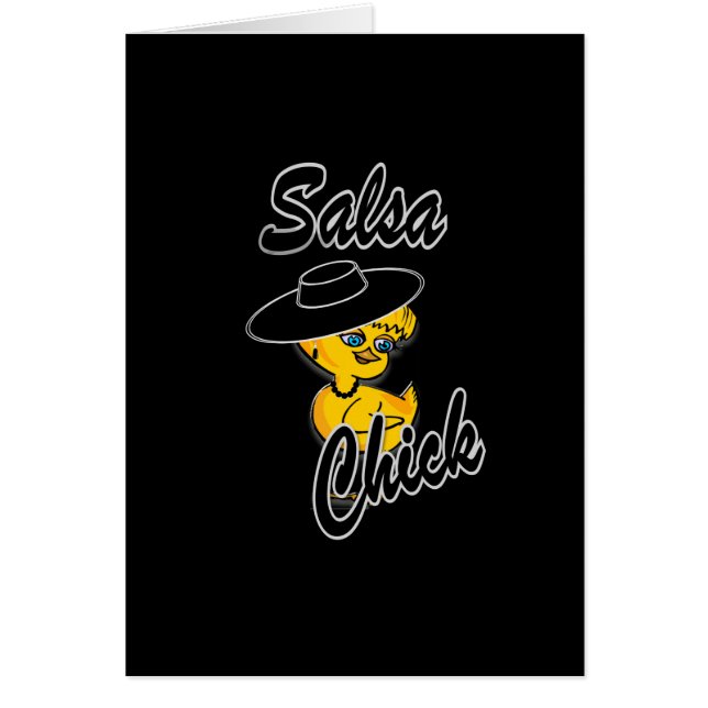 Salsa-Chick nr 4 Hälsningskort (Framsidan)