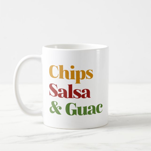 Salsa Chip och Guac Kaffemugg (Vänster)