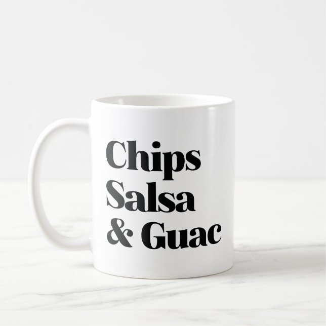 Salsa Chip och Guac Kaffemugg (Vänster)