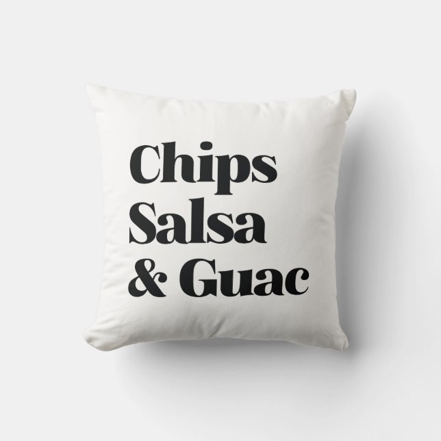Salsa Chip och Guac Kudde (Framsida)