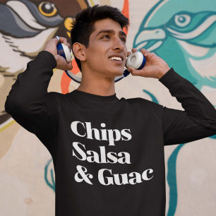 Salsa Chip och Guac Lång Ärmad Tröja