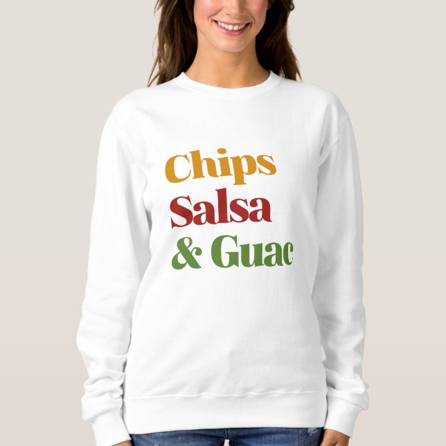Salsa Chip och Guac T Shirt (Framsida)