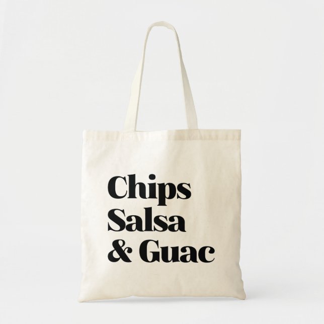 Salsa Chip och Guac Tygkasse (Framsidan)