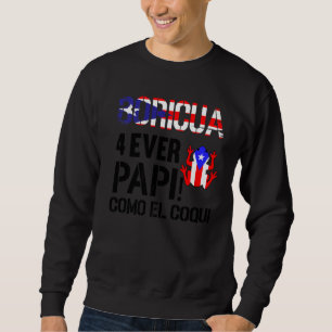 Salsa Coqui Puerto Rico Boricua Puerto Rican Pr Fo Lång Ärmad Tröja