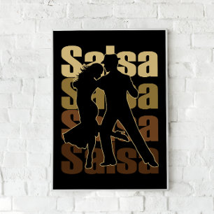 Salsa Dance for a Latin Music Dance Salsa Poster