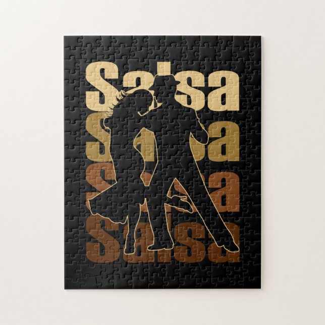 Salsa Dance for a Latin Music Dance Salsa Pussel (Vertikal)