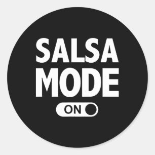 Salsa Dance Funny Danny Mode On Runt Klistermärke