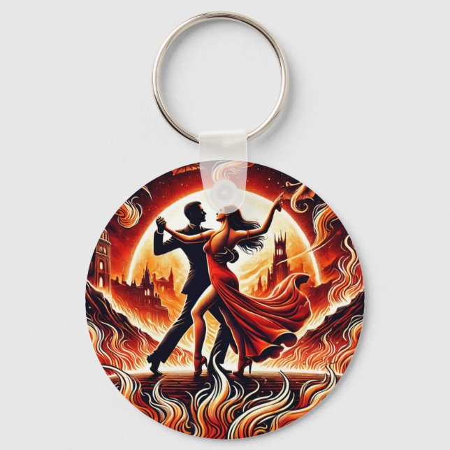 Salsa Dance in helvetes Nyckelring - fetstil, Fier (Framsida)