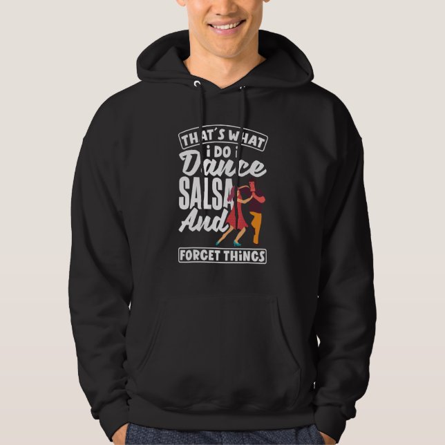 Salsa Dance Salsa Dancing   Hoodie (Framsida)