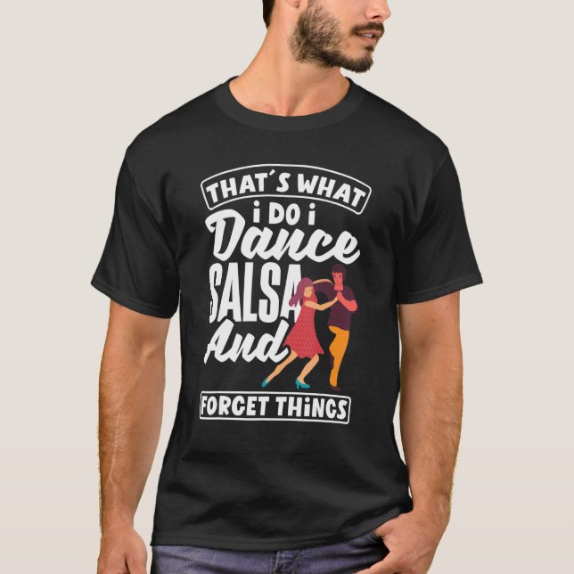 Salsa Dance Salsa Dancing T Shirt (Framsida)