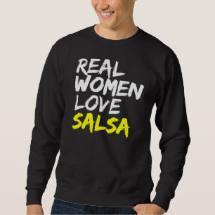 Salsa Dancer Dance Partner Women Kärlek Salsa Lång Ärmad Tröja