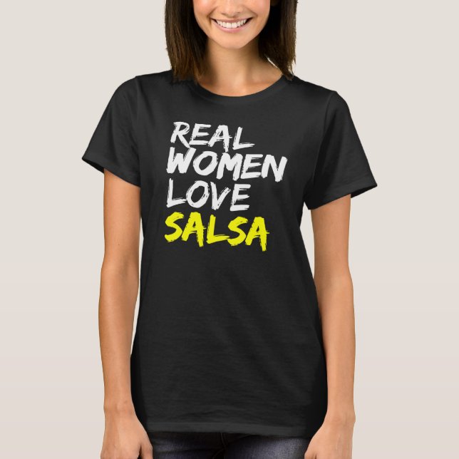 Salsa Dancer Dance Partner Women Kärlek Salsa T Shirt (Framsida)