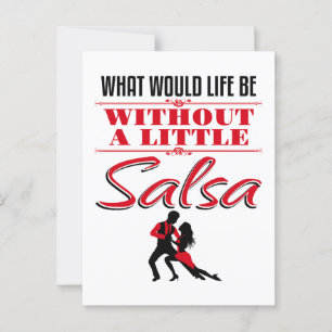 Salsa Dancer Dancing vad som skulle hända Vykort
