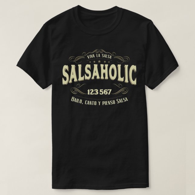 Salsa Dancer Salsaholer T Shirt (Design framsida)