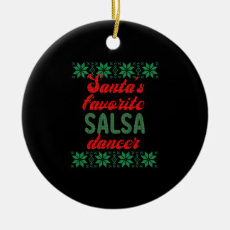 Salsa Dancer Ugly jul Gift Julgransprydnad Keramik