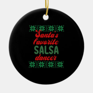 Salsa Dancer Ugly jul Gift Julgransprydnad Keramik
