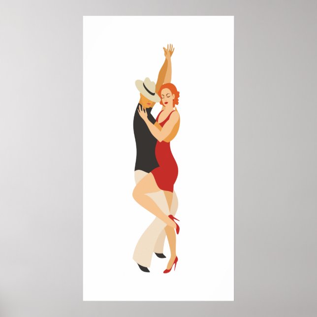 Salsa Dancers Dance Series Poster (Framsidan)