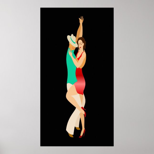 Salsa Dancers Dance Series Poster (Framsidan)