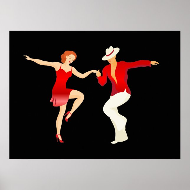 Salsa Dancers Dance Series Poster (Framsidan)