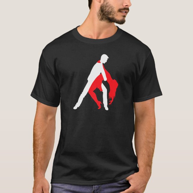 Salsa Dancing Couple 1 T Shirt (Framsida)