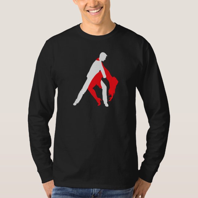 Salsa Dancing Couple 1 T Shirt (Framsida)