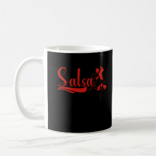 Salsa Dancing Couple Dancer Kaffemugg