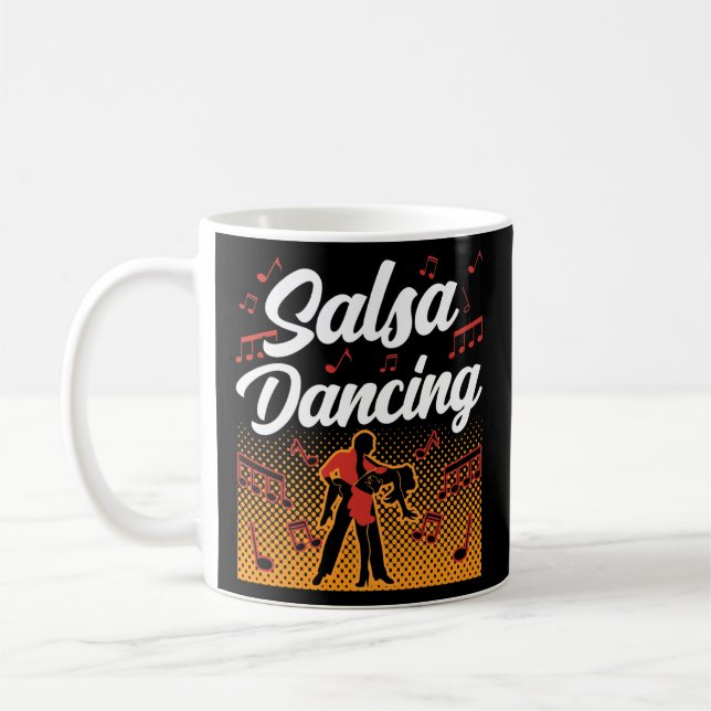 Salsa Dancing Dance Dancer Latin  Kaffemugg (Vänster)