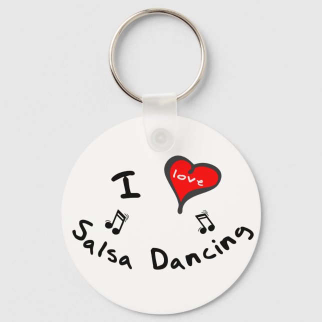 Salsa Dancing Gifts - jag Heart Salsa Dancing Nyckelring (Framsida)