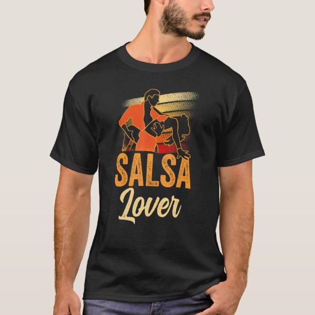 Salsa Dancing Latin Dance Dancer T Shirt (Framsida)