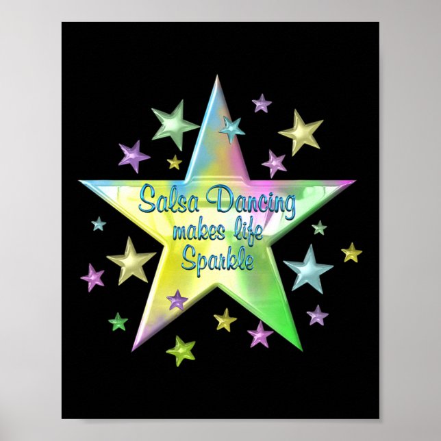 Salsa Dancing Makes Life Gnistra Stars Poster (Framsidan)