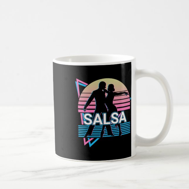Salsa Dancing Salsa Dcancer Retro Kaffemugg (Höger)