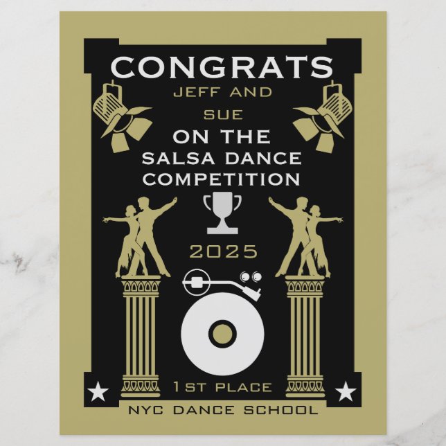 Salsa danstävling vinnare (Framsida)