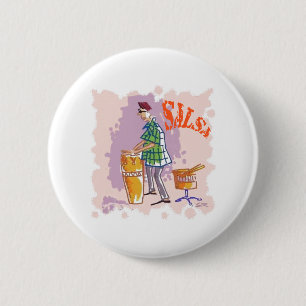 Salsa Drummer round-knapp Knapp