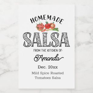 Salsa Hemmagjord Från Namns Kök Mat Etikett