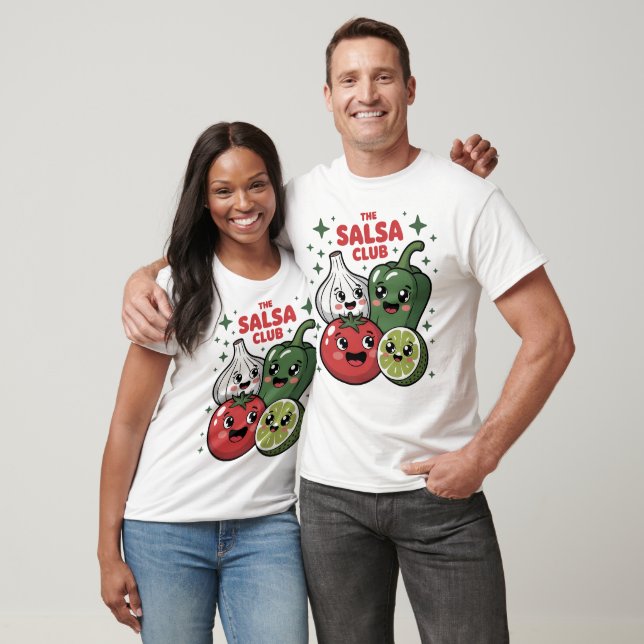 Salsa-Klubben Funny Veggies T Shirt (Unisex)