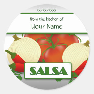 Salsa Konservering Anpassad Etikett